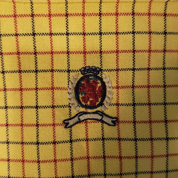 Tommy Hilfiger XL Yellow Checked Button Down - Picture 3 of 4